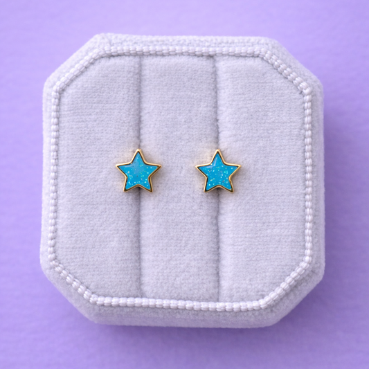 Sparkle Star Stud Earrings