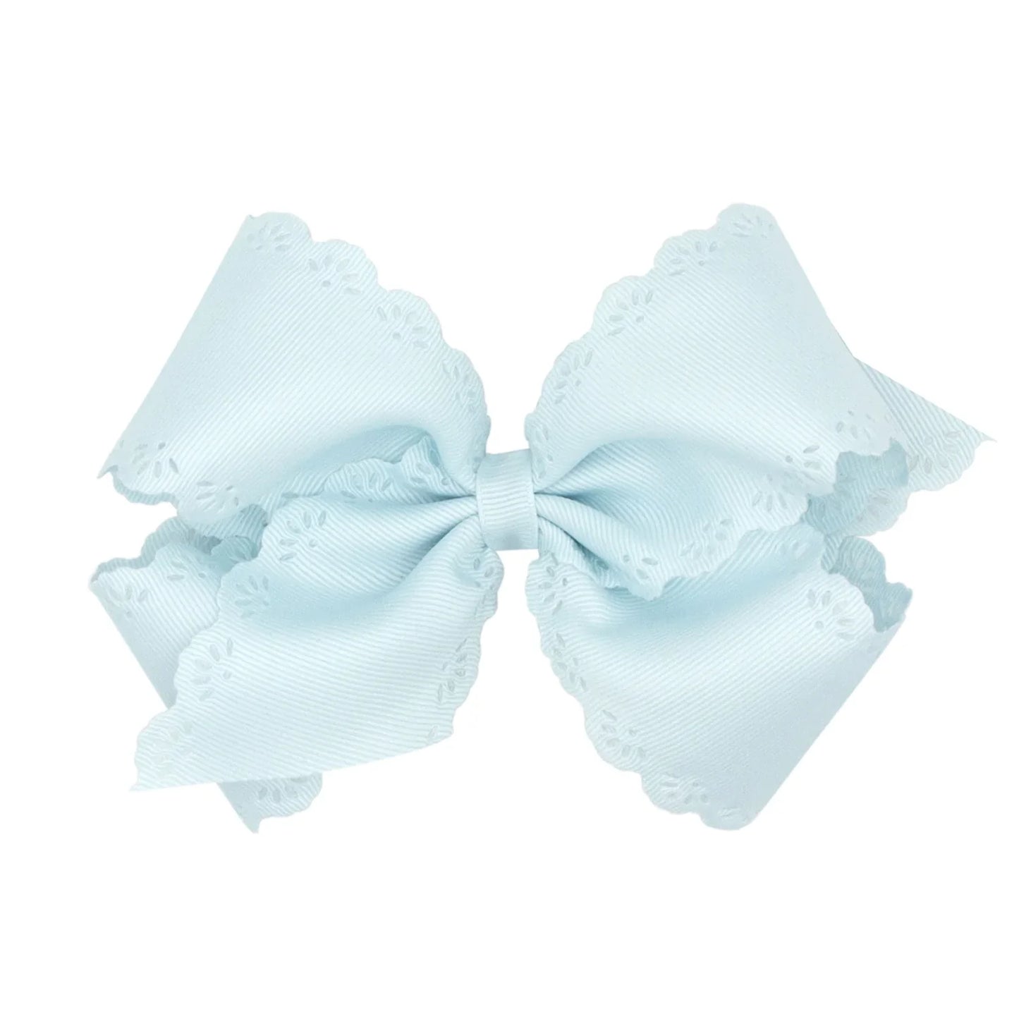 Medium Grosgrain Bow, Eyelet Flower-Embossed Edges (Assorted Colors!) - Magpies Paducah