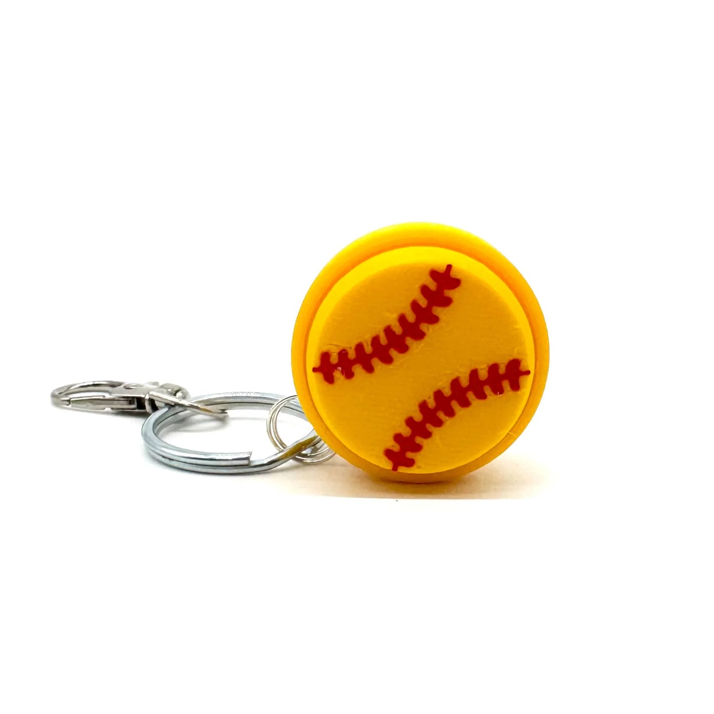 Fidget Clicker Keychain, Softball