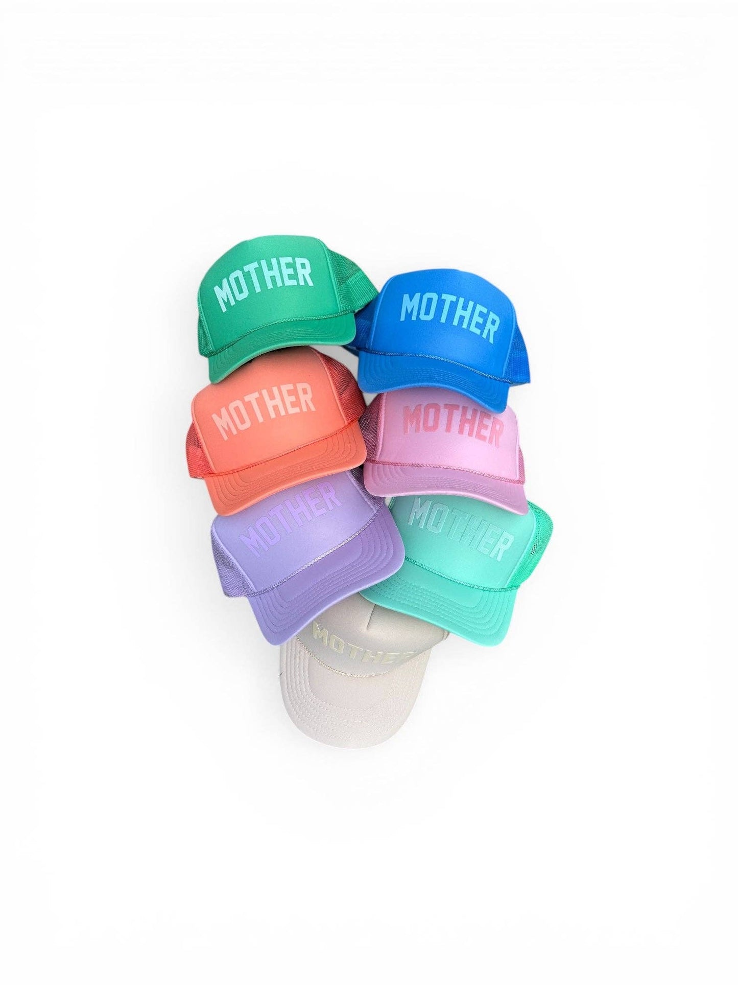 Cactus Green Tonal 'MOTHER' Trucker Hat - Magpies Paducah