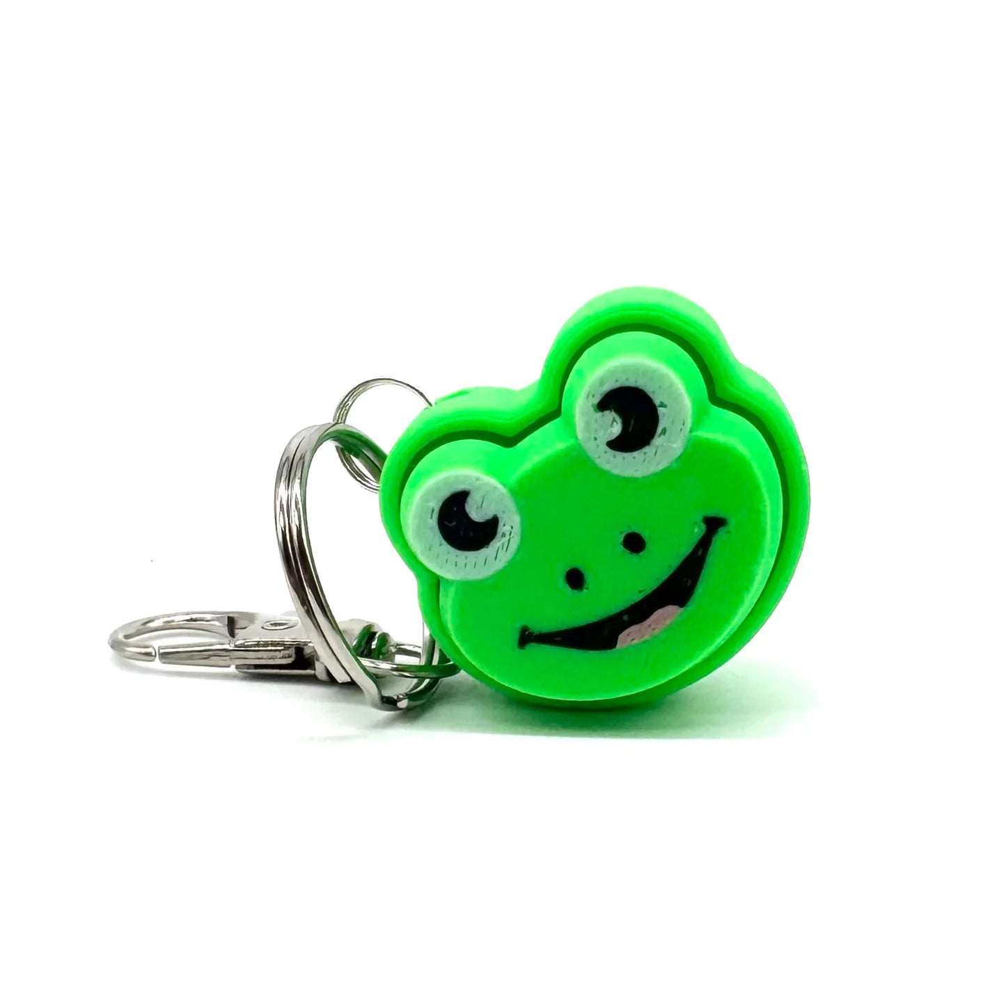 Fidget Clicker Keychain, Frog