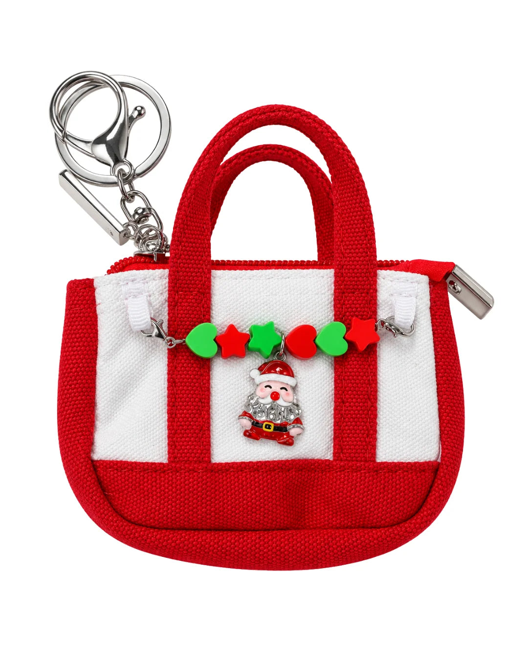 Mini Christmas Canvas Bag Keychain - Magpies Paducah
