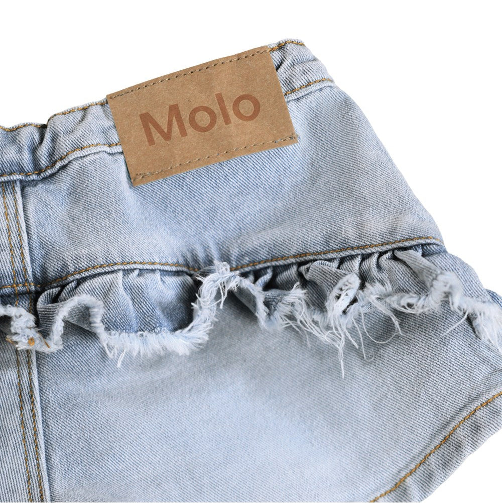 Agnetha Bleached Denim Short - Magpies Paducah