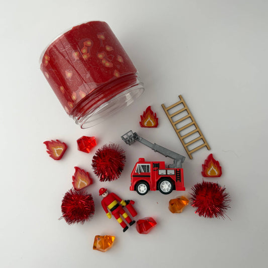 Fireman Sensory Dough Mini Jar - Magpies Paducah