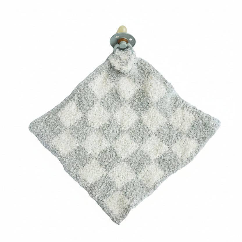 CuddleLane™ Luxe Lovey | Sage Check
