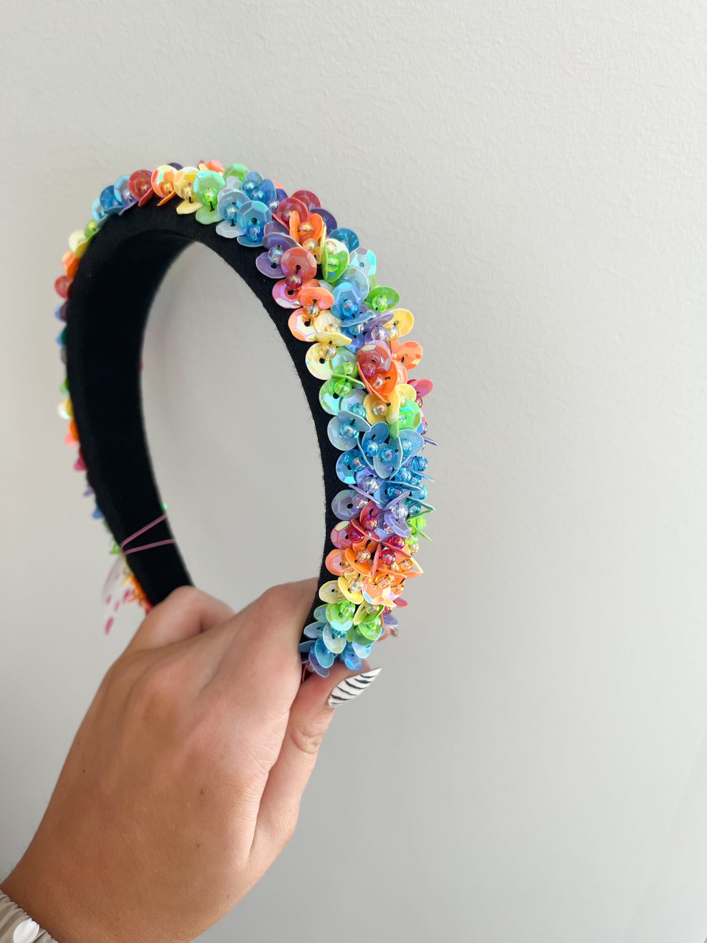 3D Fully Sequined Headband - Magpies Paducah