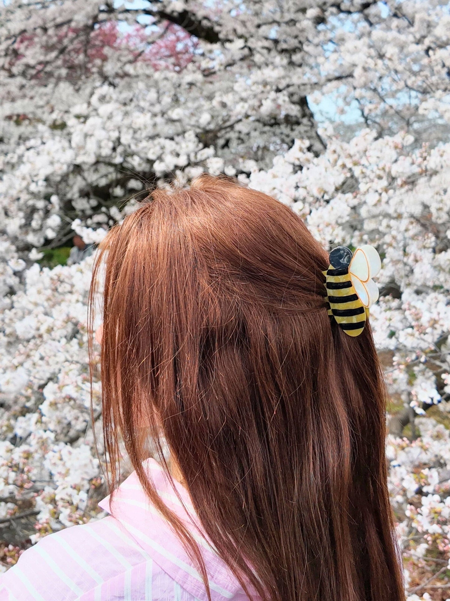 Hand-painted Bee Claw Hair Clip | Eco-Friendly