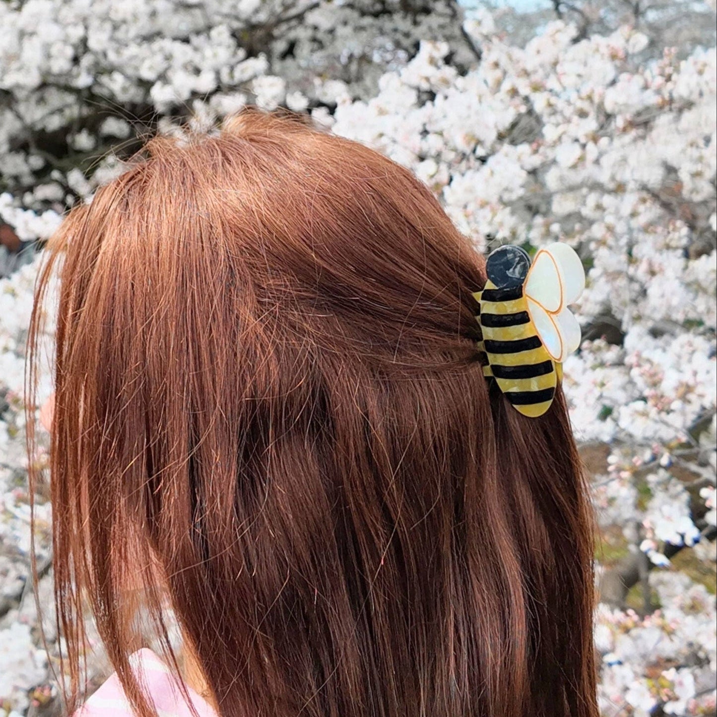 Hand-painted Bee Claw Hair Clip