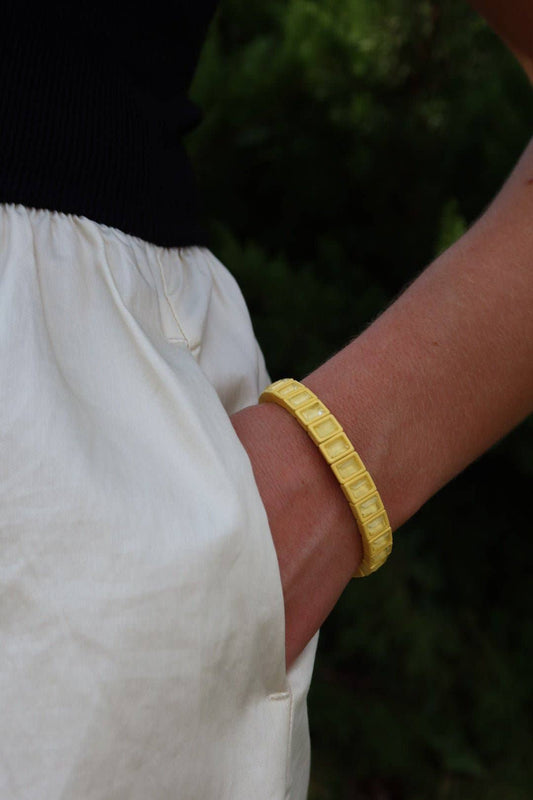 Candy Gem Bracelet, Yellow Block