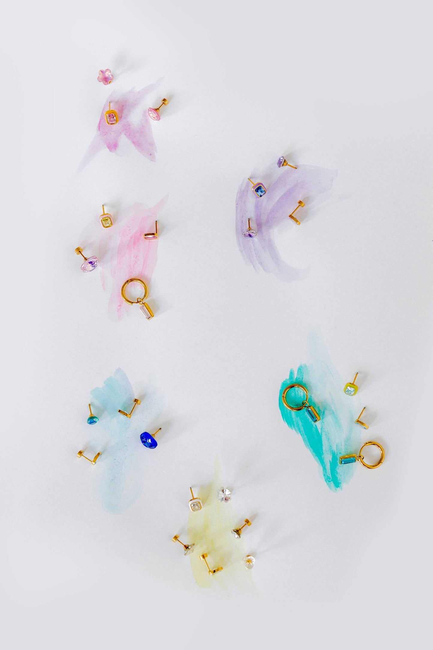 Screwback Stud Earrings Lux - Candy Star Bubblegum Pink - Magpies Paducah