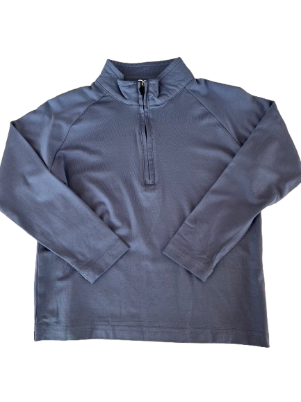 Crew Quarter Zip, Slate Blue