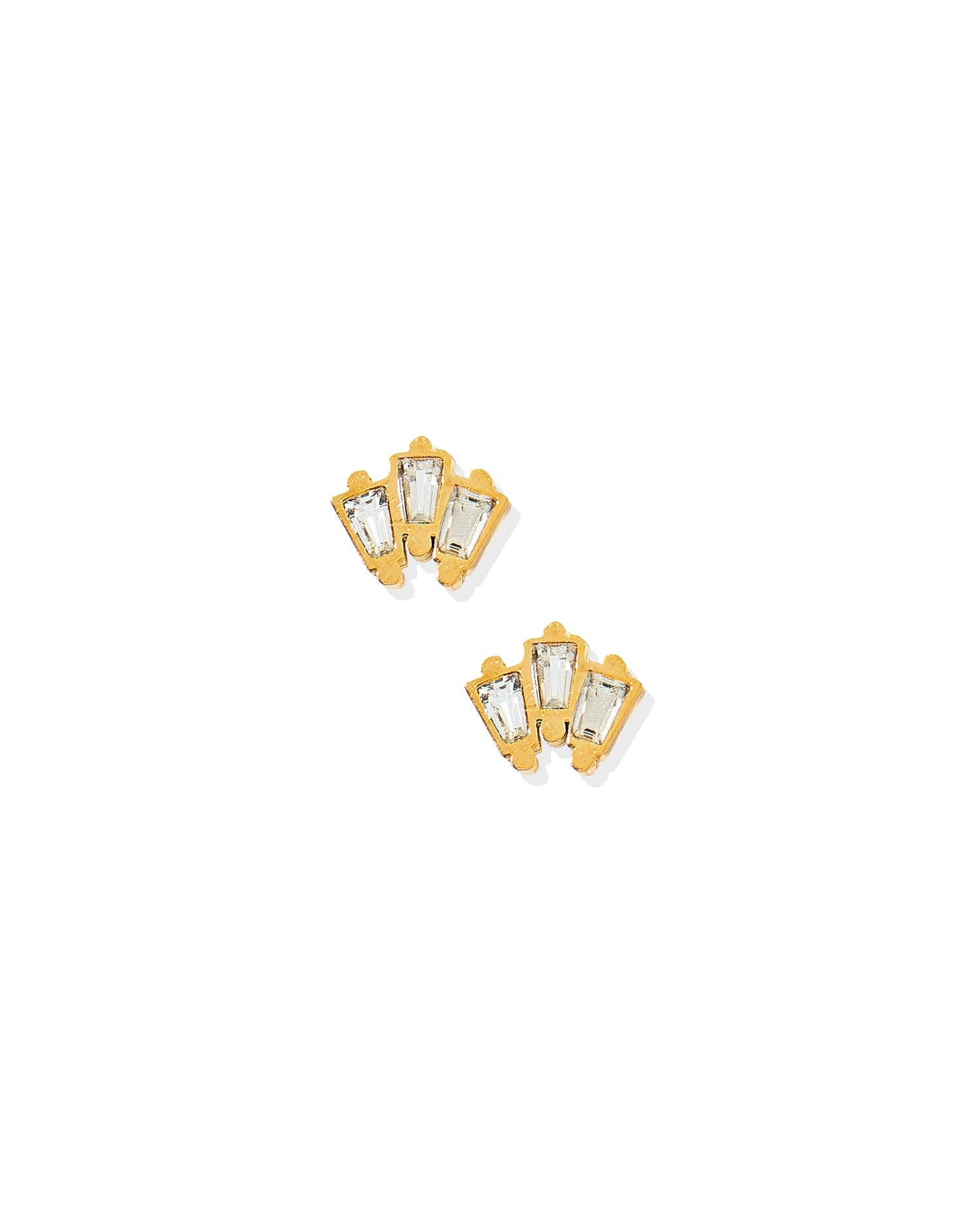 Screwback Stud Earrings - Demi Gold - Magpies Paducah