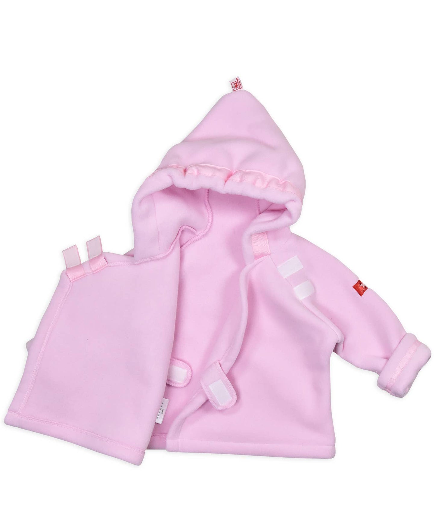 Light Pink Fleece Wrap Jacket