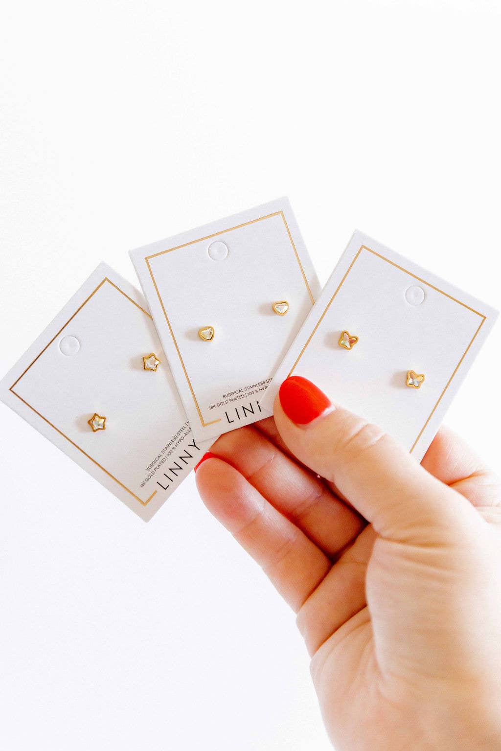 Screwback Stud Earrings - Polly Butterfly