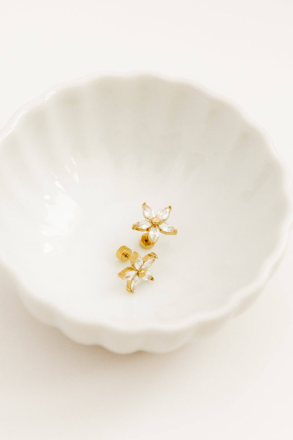 Screwback Stud Earrings - Lily - Magpies Paducah