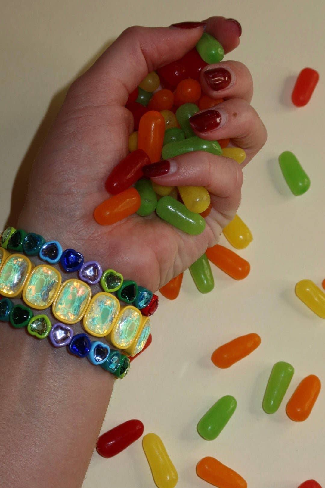 Candy Gem Bracelet, Oval Yellow