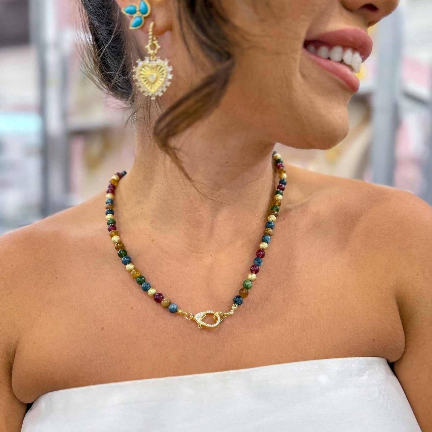 Just the Girl Multi Beaded Necklace