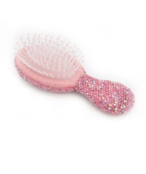 Pink Fully Crystalized Hair Brush - Magpies Paducah