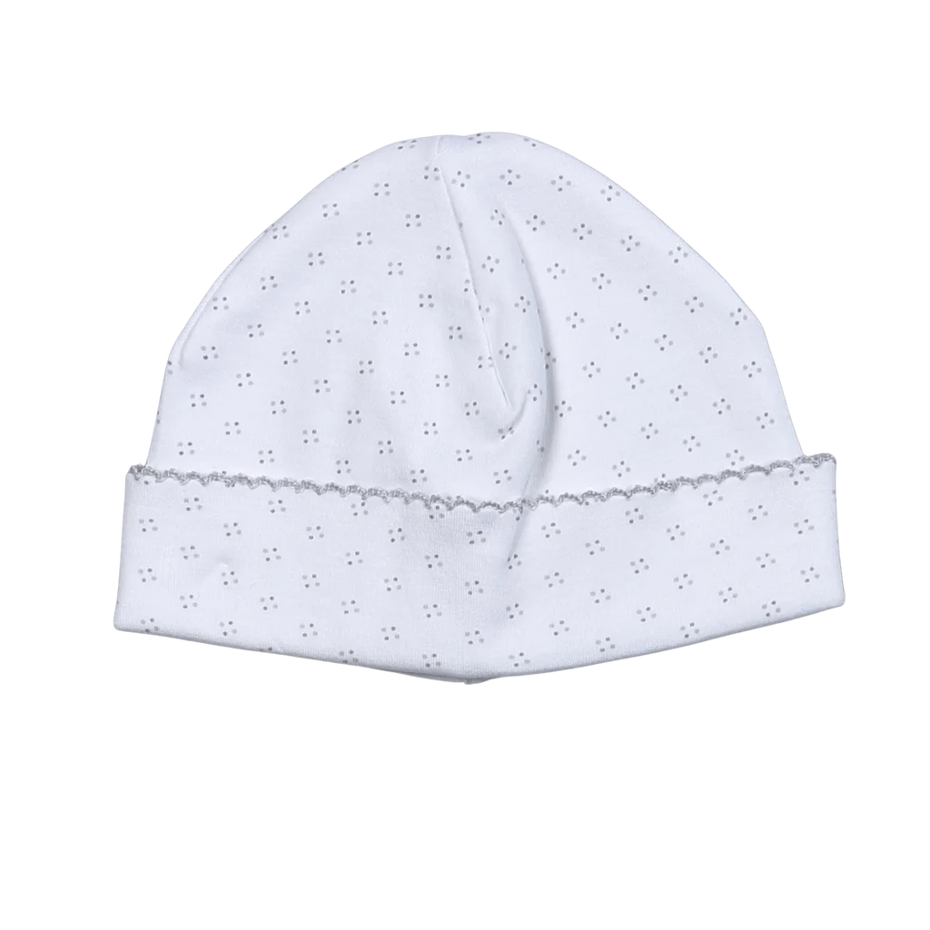 Grey Dots Pima Beanie - Magpies Paducah