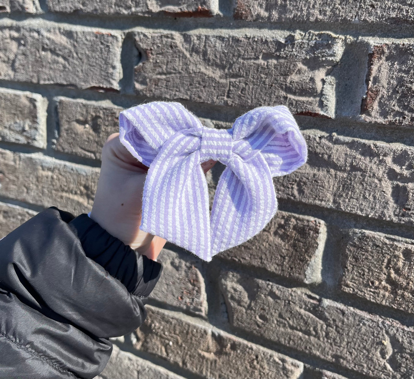 Mini Seersucker Bow (6 colors!) - Magpies Paducah