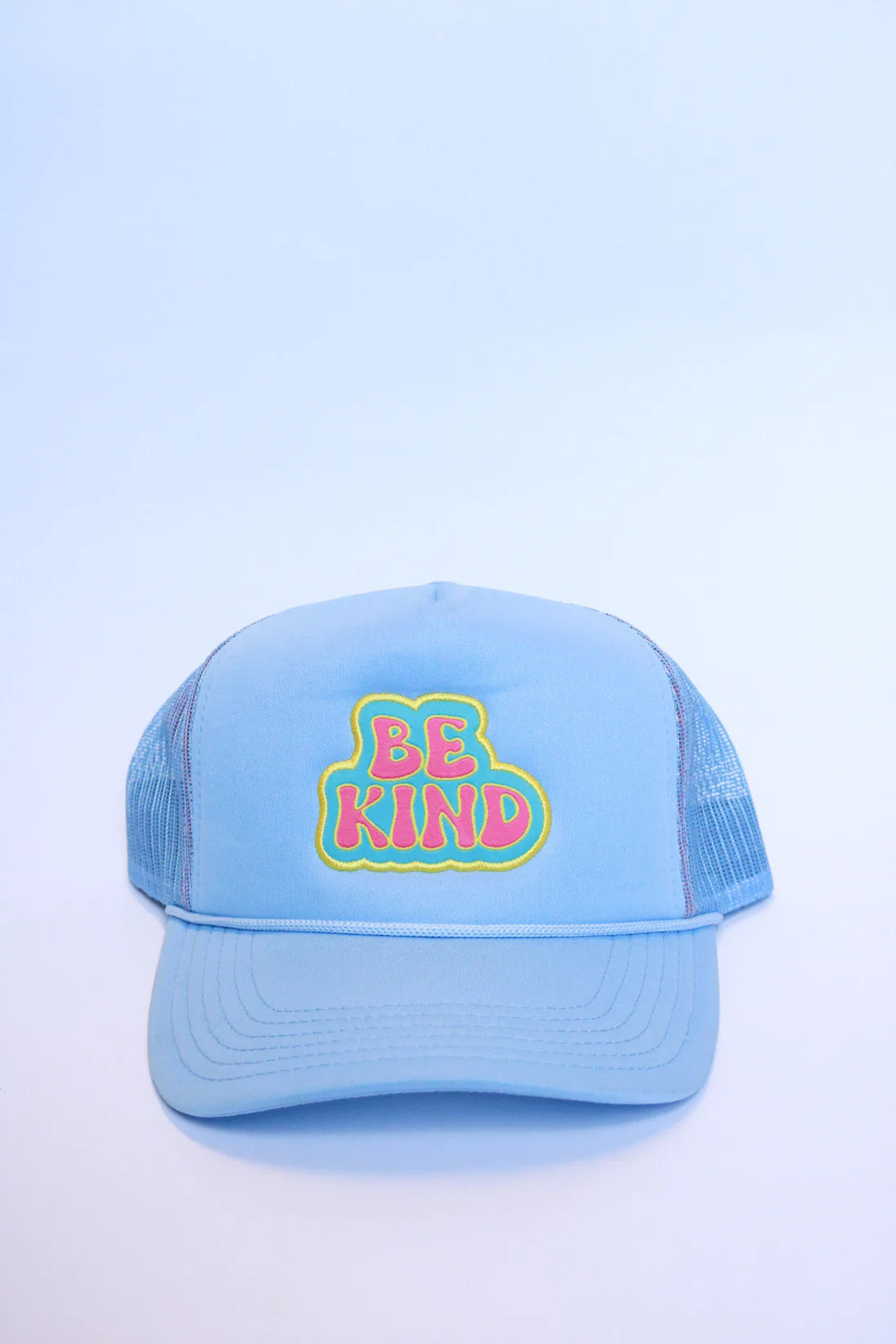 Powder Blue Be Kind Trucker - Magpies Paducah