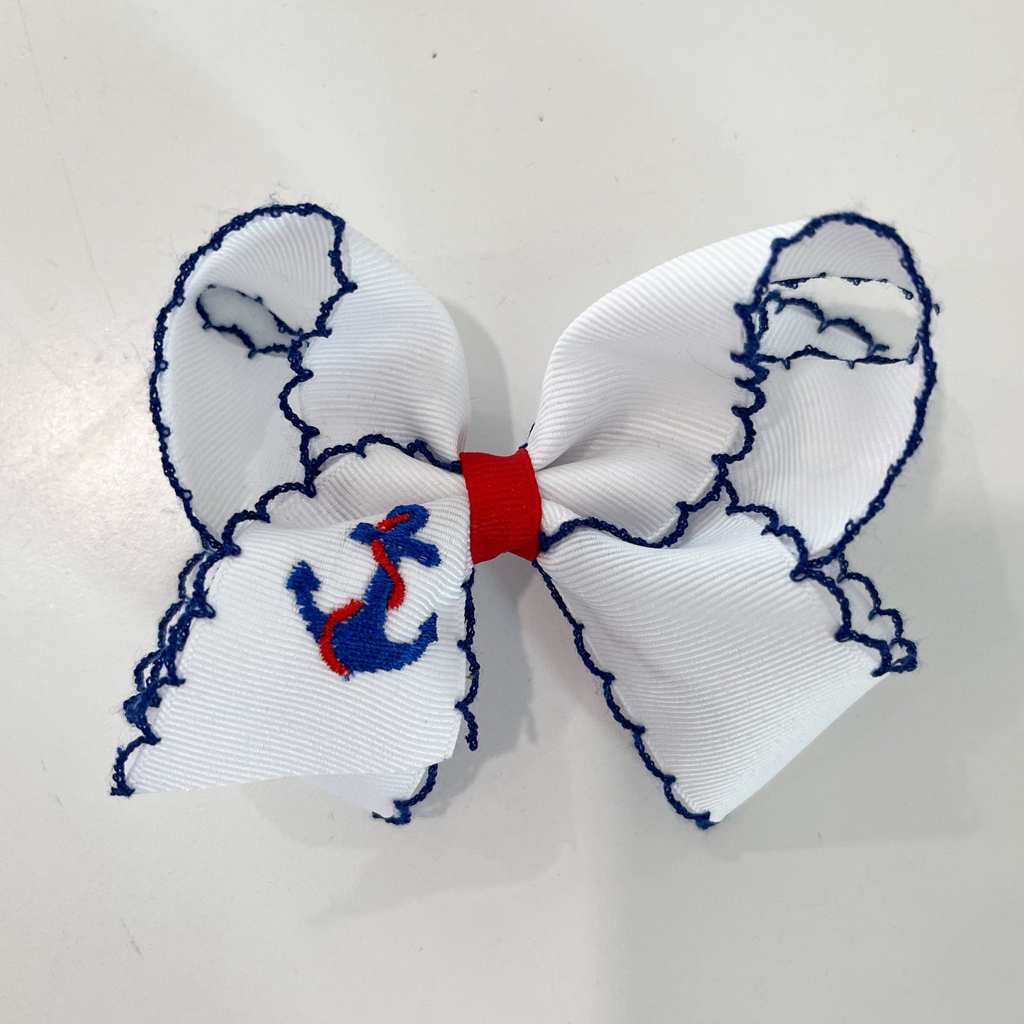 Medium Moonstitch Bow, Anchor - Magpies Paducah