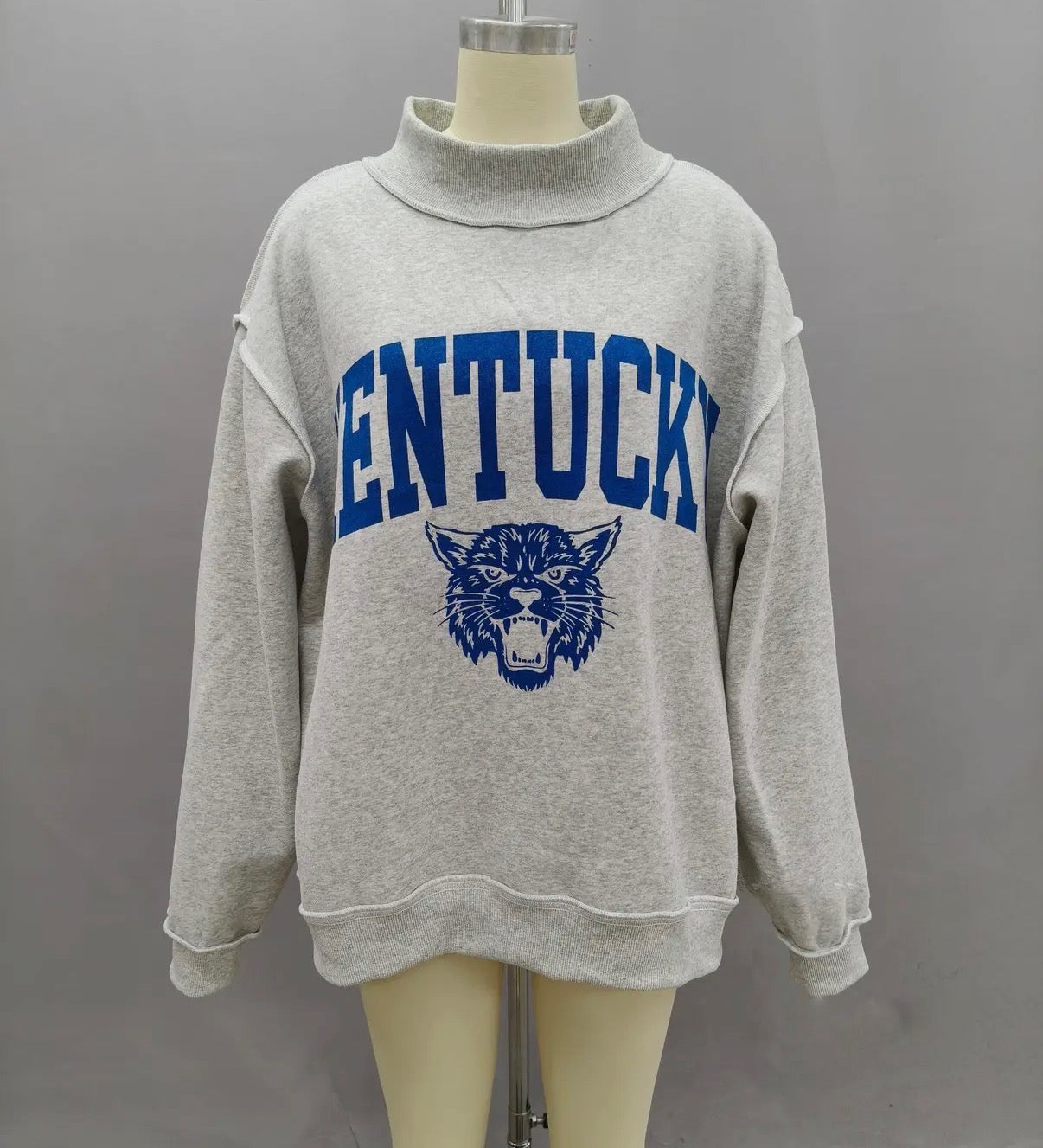 Women's UK Mascot Print Reversible Crewneck | L/XL