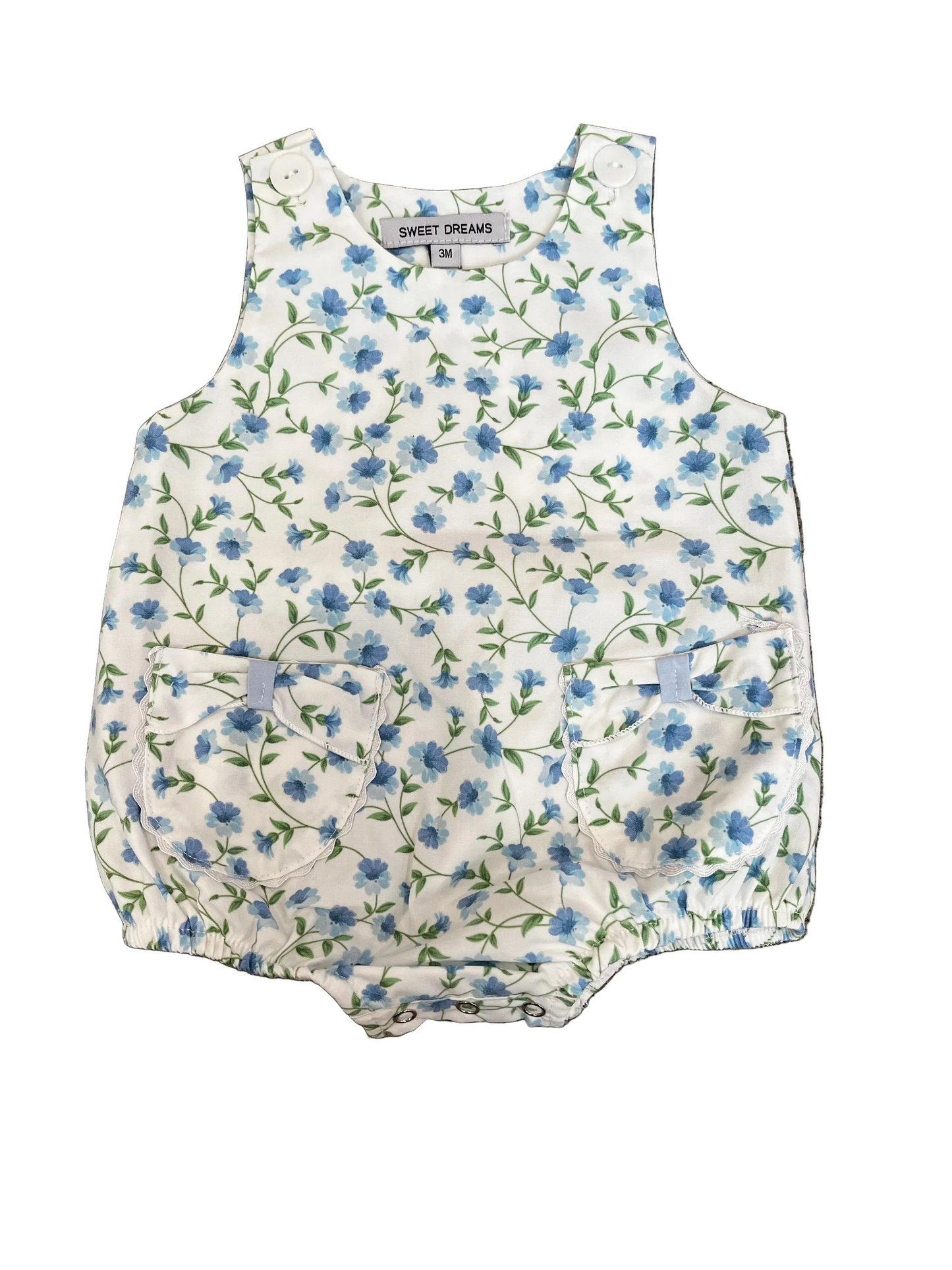 Bow Pocket Bubble, Blue Morning Glory