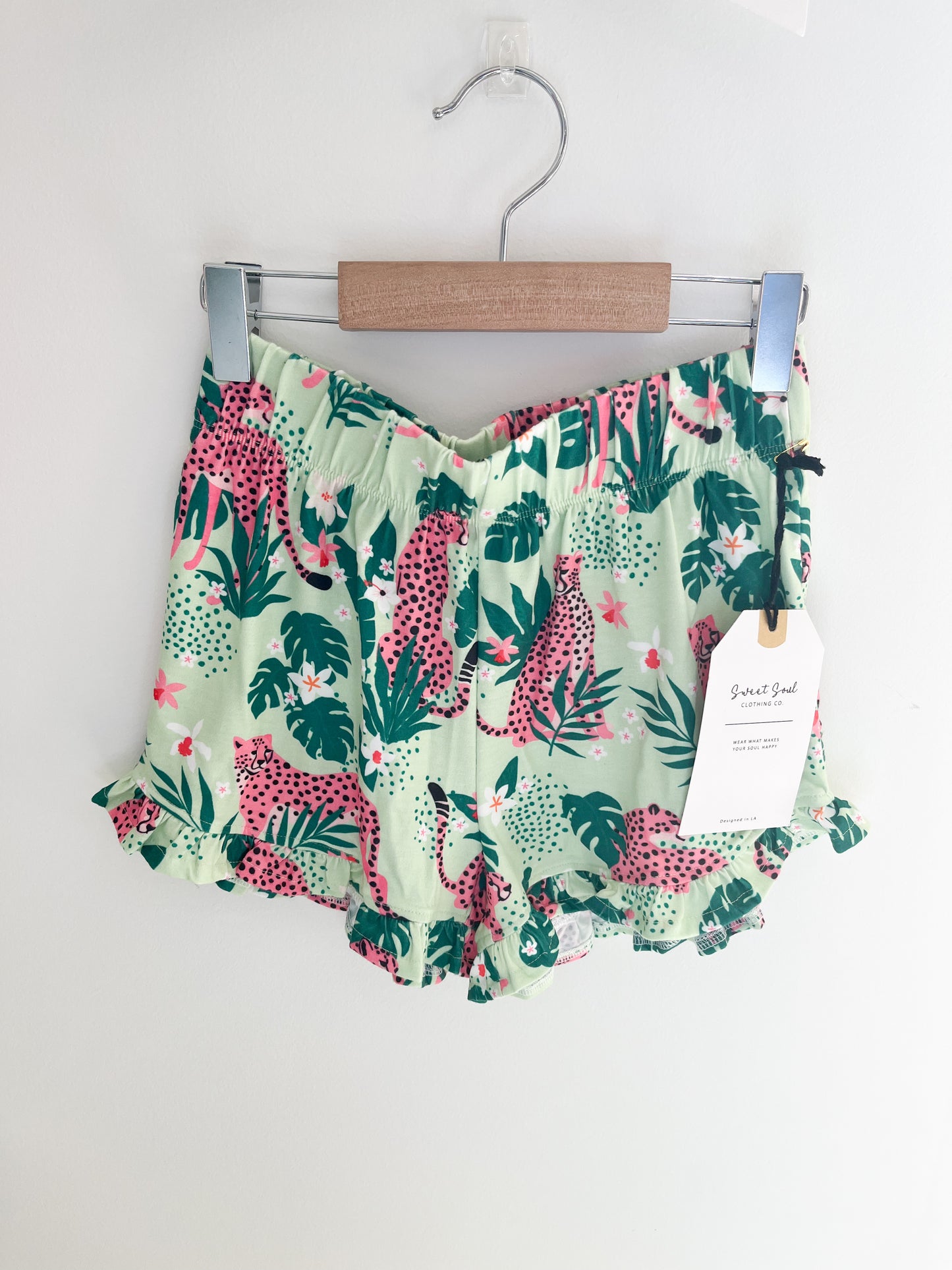 Jungle Leopard Short Lounge Set - Magpies Paducah