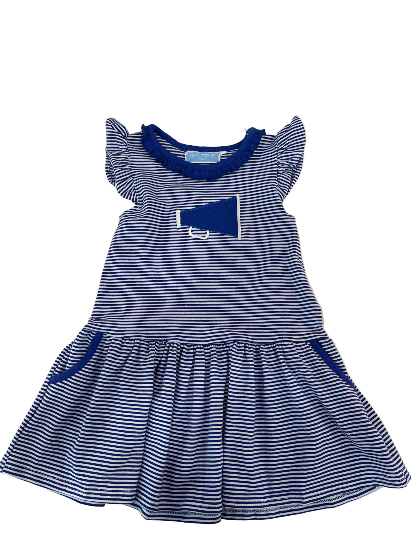 Megaphone Dress, Royal Blue