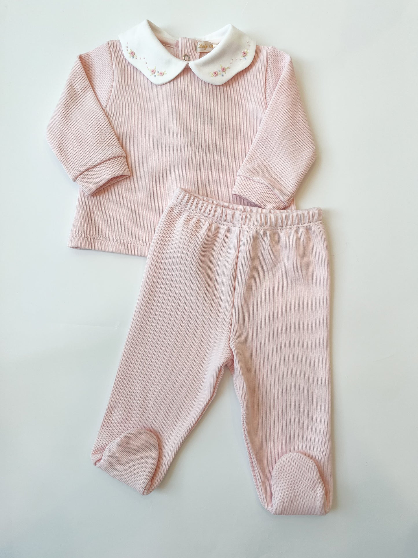 Jacquard Top + Pant Set, Pretty Bows & Roses