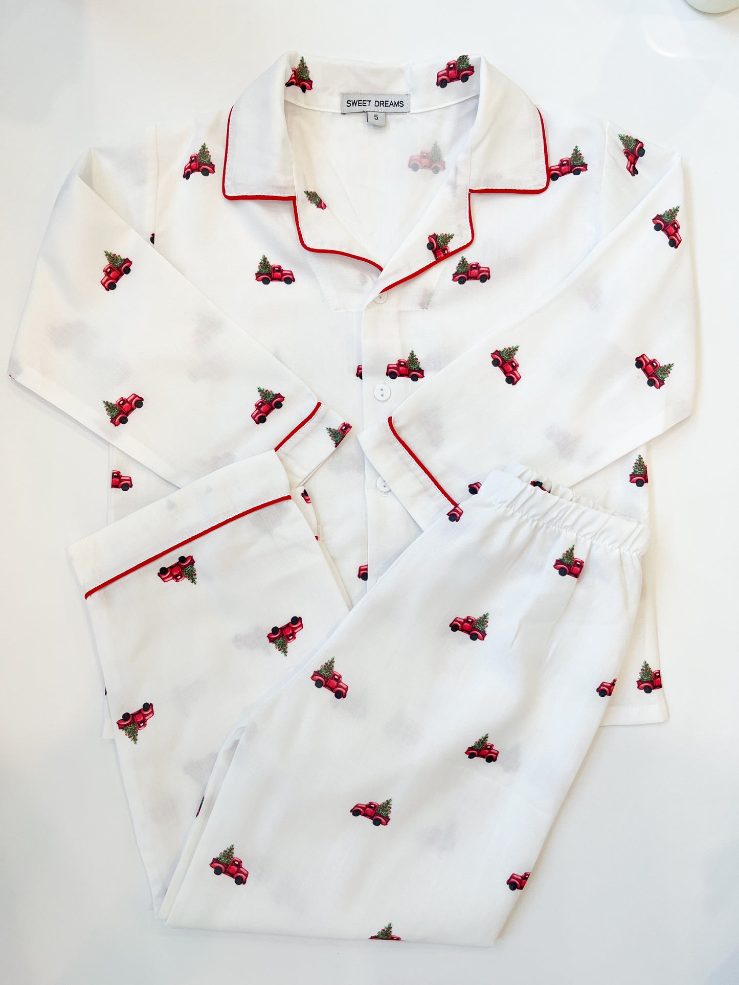 Christmas Tree Truck Pajama