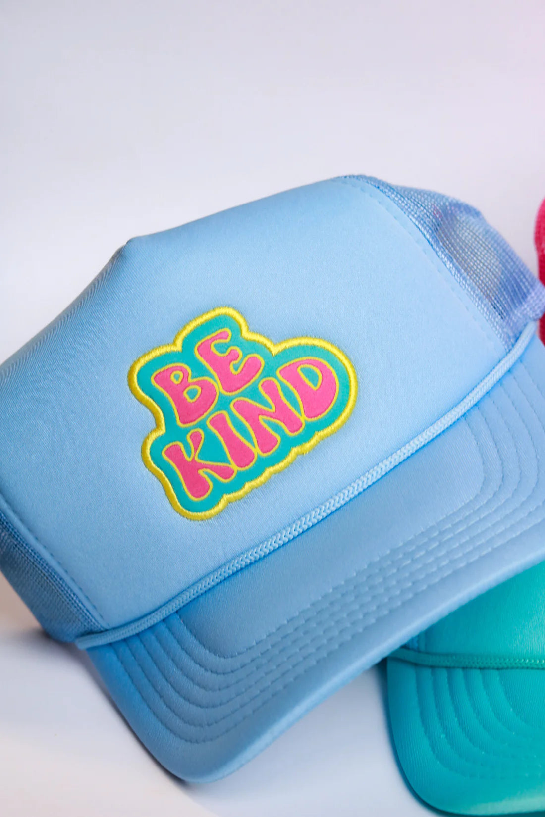 Powder Blue Be Kind Trucker - Magpies Paducah