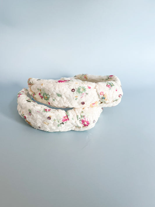 Crystalized Floral Lace Headband (Assorted Colors!) - Magpies Paducah