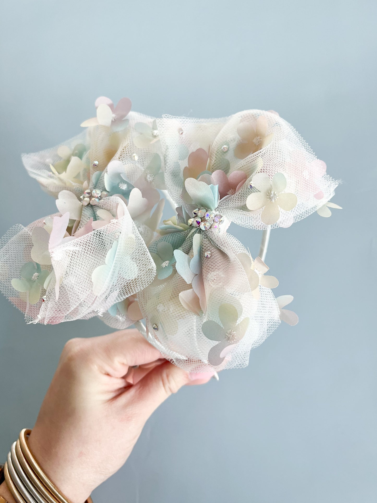 Crystalized Flower Thin Headband (Assorted Colors!) - Magpies Paducah
