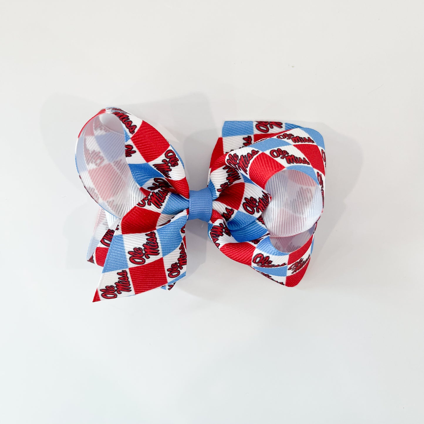 Medium Ole Miss Checkerboard Bow