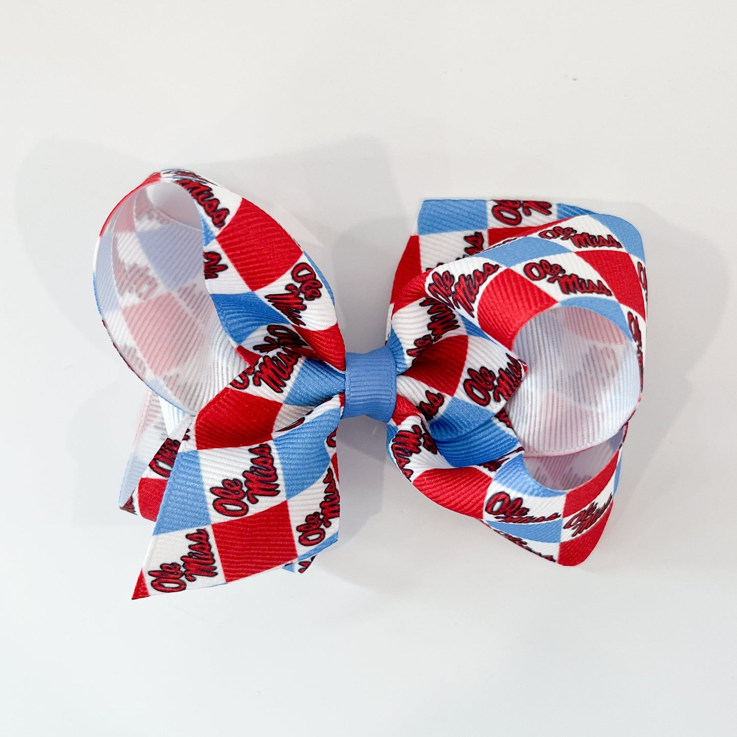 Medium Ole Miss Checkerboard Bow