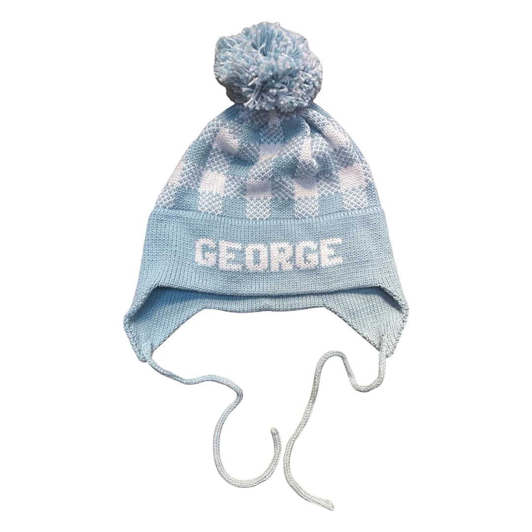 Plaid Earflap Hat (Colors Customized) - Magpies Paducah