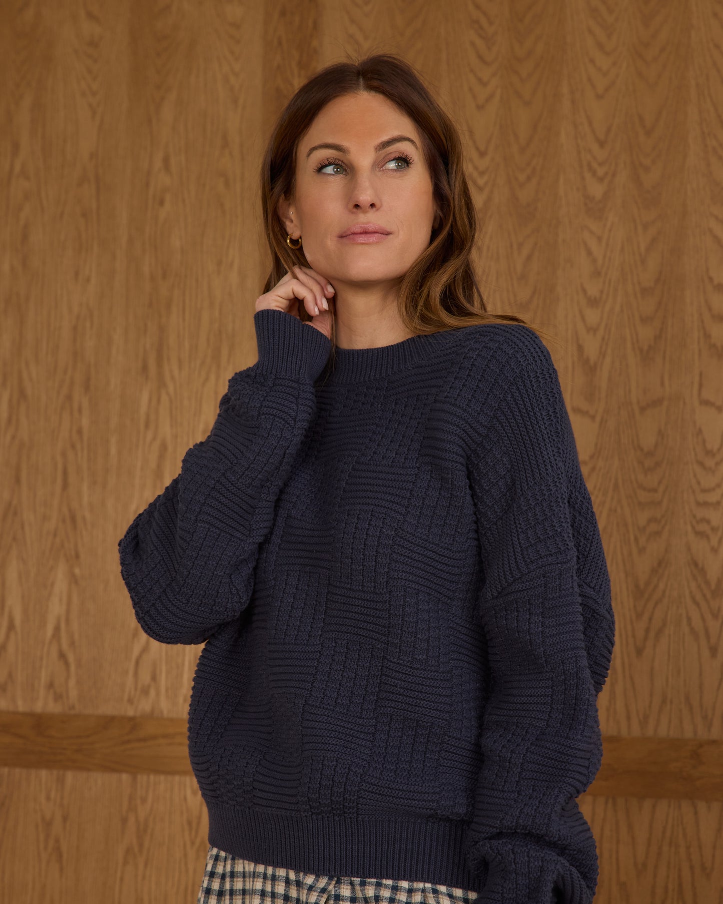 Women's Carolina Sweater, Navy - Magpies Paducah