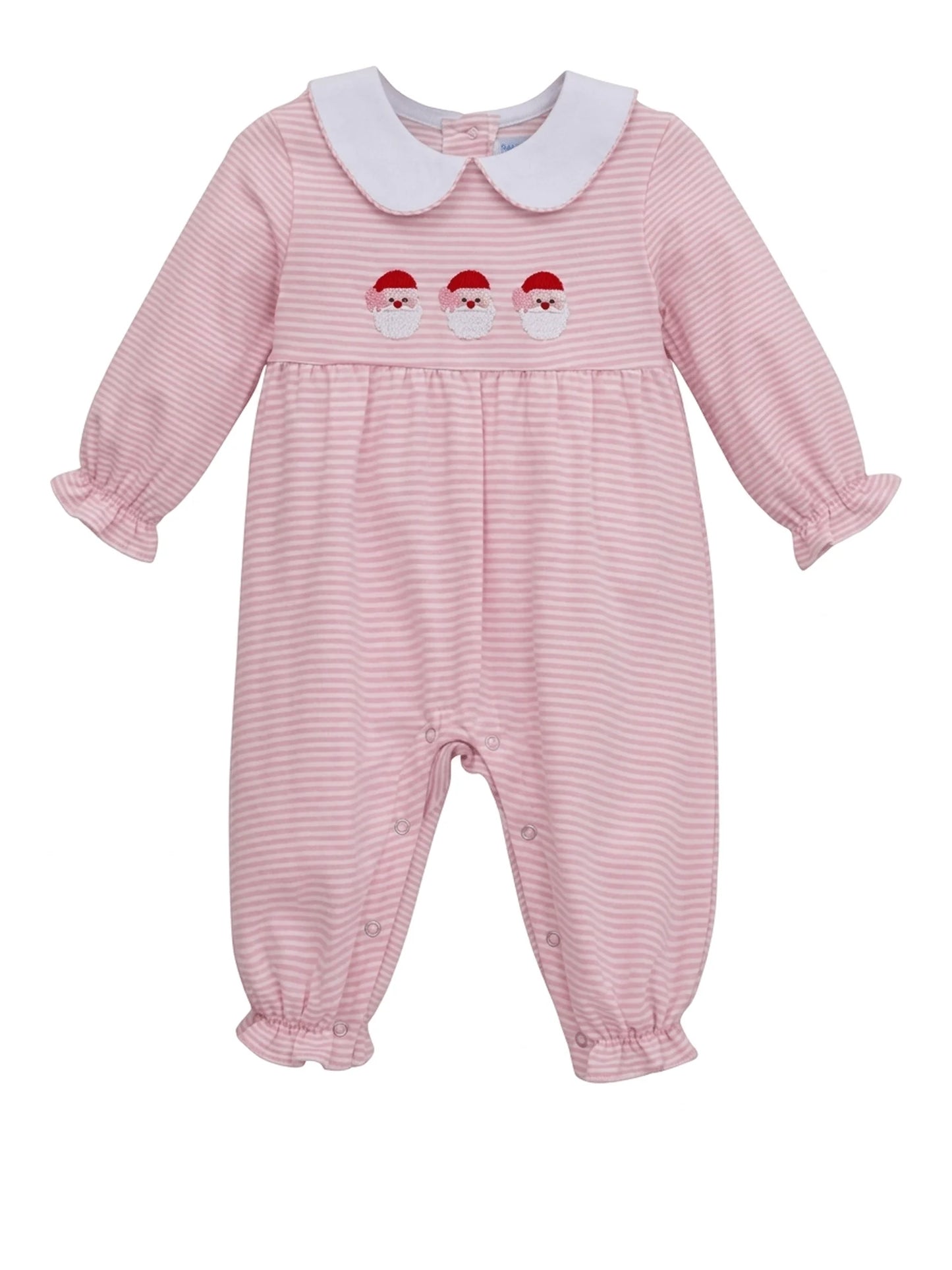 Santa Trio Romper, Pink