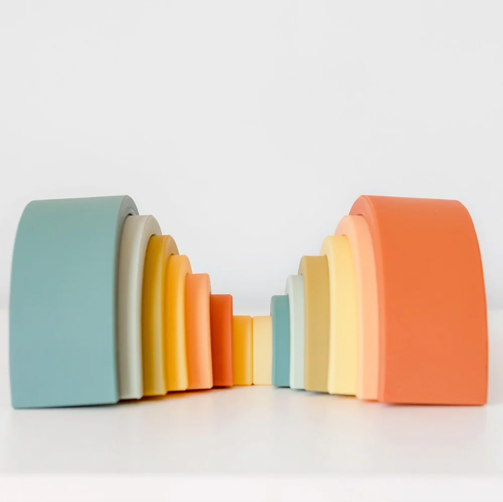 Silicone Rainbow Stacker (2 colors!) - Magpies Paducah