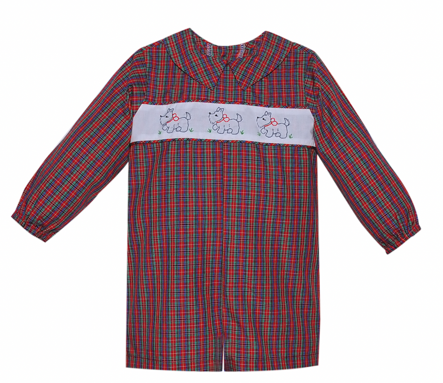 Red Plaid Hayes Shortall, Scottish Terrier - Magpies Paducah