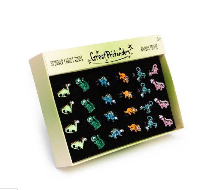 Dinosaur Spinner Fidget Rings (Asst. Styles!) - Magpies Paducah