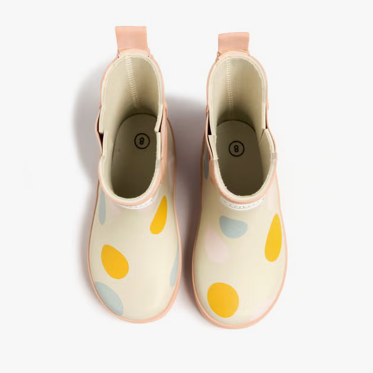 Rainboot, Cream Gobble Dots - Magpies Paducah