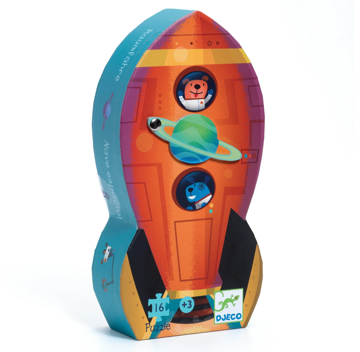 Mini Silhouette Spaceship 16pc Puzzle - Magpies Paducah