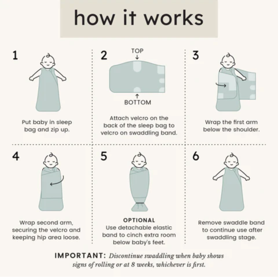 Kyte Sleep Bag Swaddler, Blush - Magpies Paducah