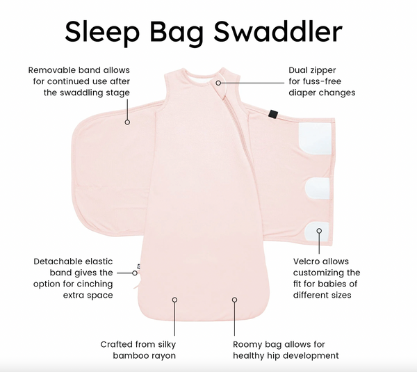 Kyte Sleep Bag Swaddler, Blush - Magpies Paducah