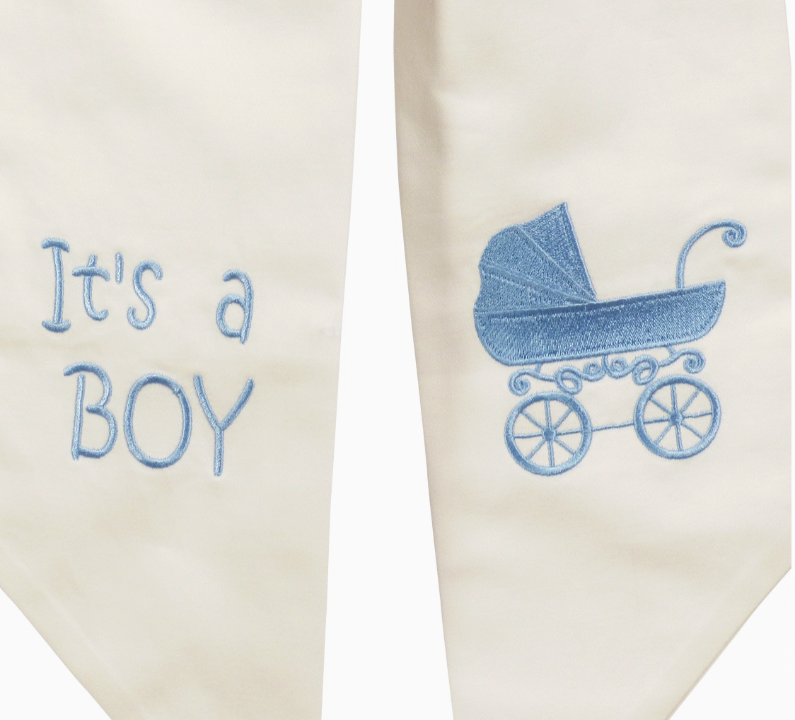 Wreath Sash, It's A Boy - Magpies Paducah