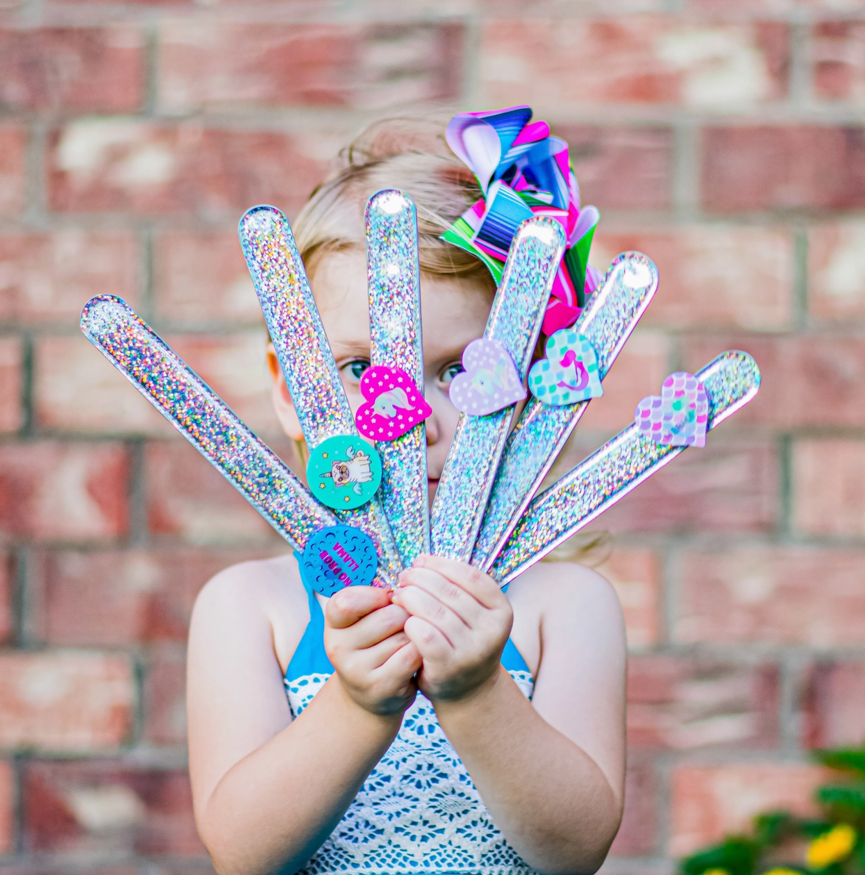 Glitter Slap Bracelets, Assorted Styles - Magpies Paducah