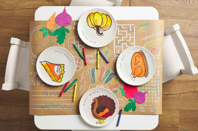 Color Me Thanksgiving Table Runner Set - Magpies Paducah